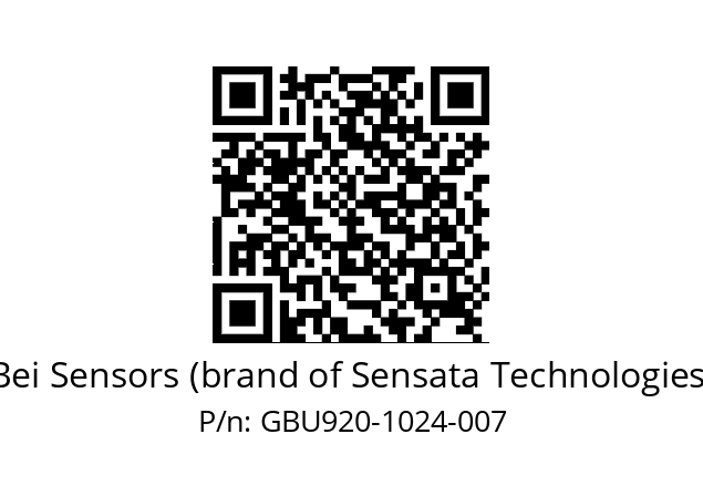  GBU9_20//5G29//01024//G3R050//U0---- Bei Sensors (brand of Sensata Technologies) GBU920-1024-007