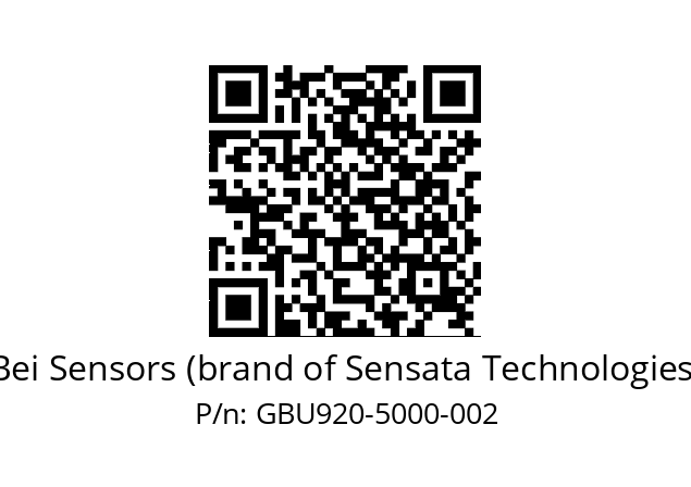  GBU9_20//5G5A//05000//G6R//U0---- Bei Sensors (brand of Sensata Technologies) GBU920-5000-002