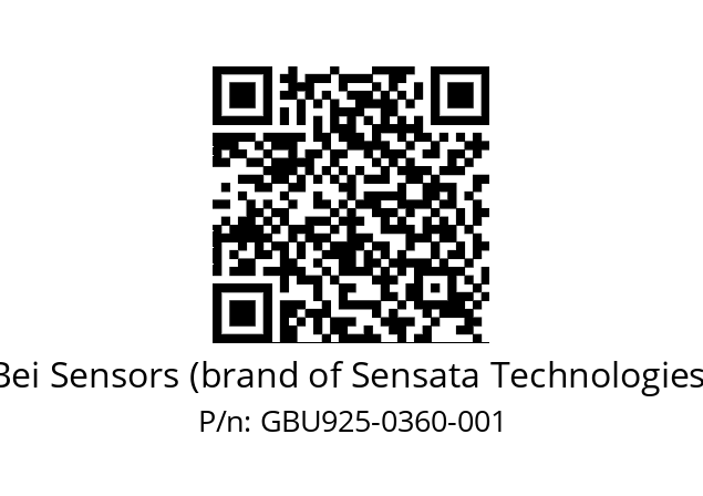  GBU9_25//5GT9//00360//G6R//U0---- Bei Sensors (brand of Sensata Technologies) GBU925-0360-001