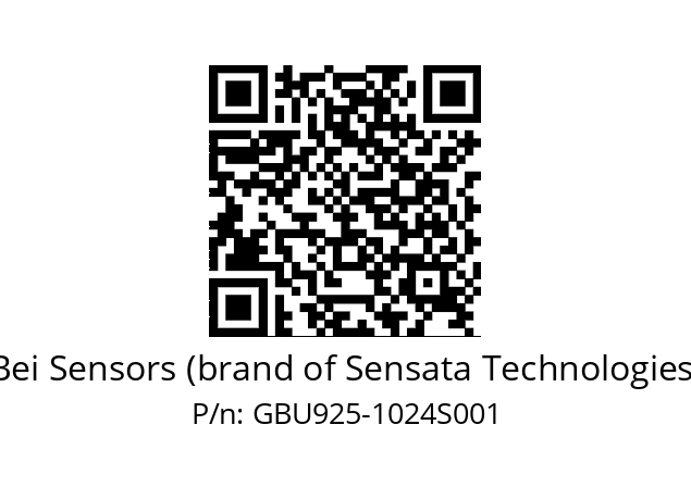  GBU9S25//5GTA//01024//G6R/ZY/U0--1J Bei Sensors (brand of Sensata Technologies) GBU925-1024S001