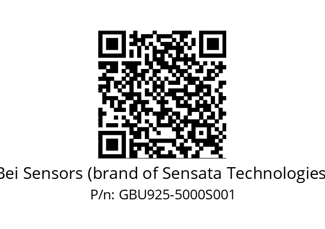  GBU9S25//5GTA//05000//G6R/ZY/U0--1J Bei Sensors (brand of Sensata Technologies) GBU925-5000S001