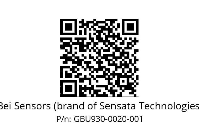  GBU9_30//5G59//00020//G6R// Bei Sensors (brand of Sensata Technologies) GBU930-0020-001