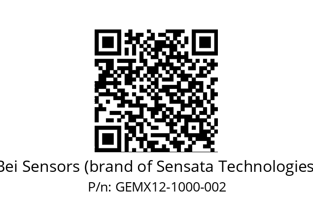  GEMX_12//5GT9//01000//GPA200// Bei Sensors (brand of Sensata Technologies) GEMX12-1000-002