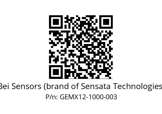  GEMX_12//5GT9//01000//GPA400// Bei Sensors (brand of Sensata Technologies) GEMX12-1000-003