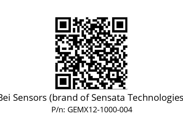  GEMX_12//5G29//01000//GPA150// Bei Sensors (brand of Sensata Technologies) GEMX12-1000-004