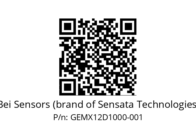  GEMX_12//5G59//10000//GPA030// Bei Sensors (brand of Sensata Technologies) GEMX12D1000-001