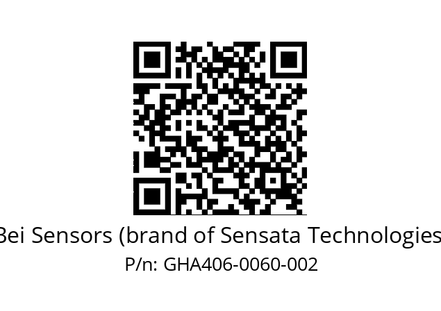  GHA4_06//9G59//00060//G3R005// Bei Sensors (brand of Sensata Technologies) GHA406-0060-002