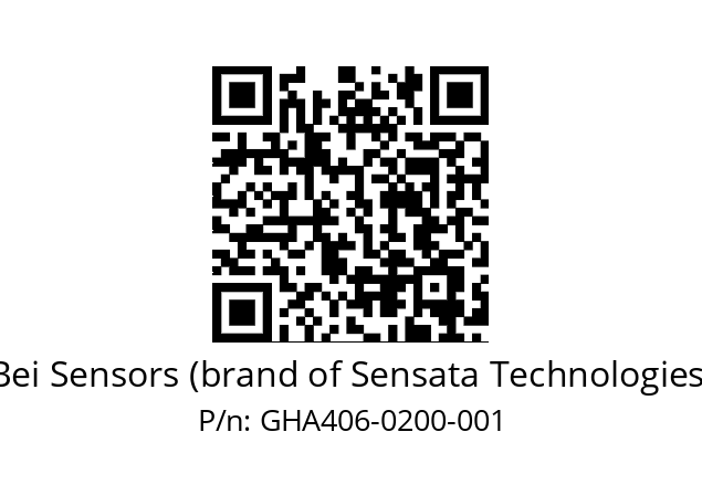  GHA4_06//9G59//00200//G3A005// Bei Sensors (brand of Sensata Technologies) GHA406-0200-001