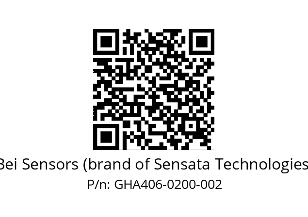  GHA4_06//9G59//00200//G3R005// Bei Sensors (brand of Sensata Technologies) GHA406-0200-002