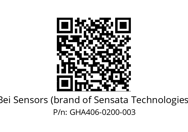  GHA4_06//5G59//00200//G3A005// Bei Sensors (brand of Sensata Technologies) GHA406-0200-003