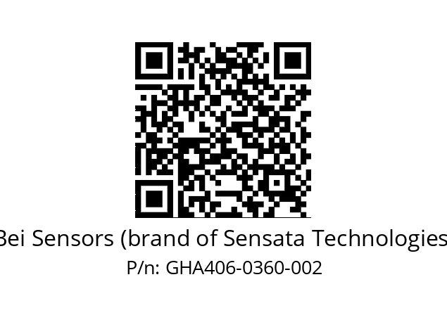  GHA4_06//9G59//00360//G3R010// Bei Sensors (brand of Sensata Technologies) GHA406-0360-002