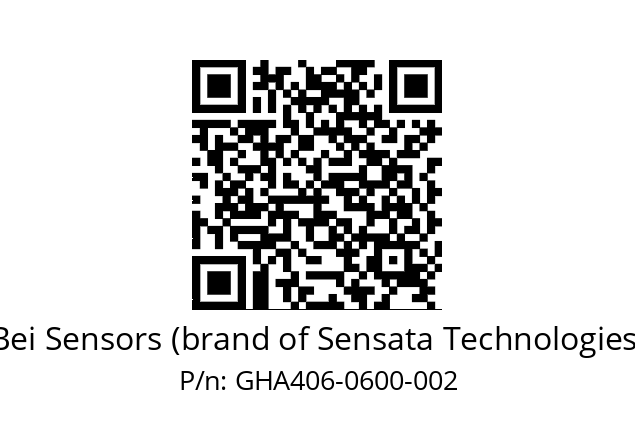  GHA4_06//9G59//00600//G3R005// Bei Sensors (brand of Sensata Technologies) GHA406-0600-002