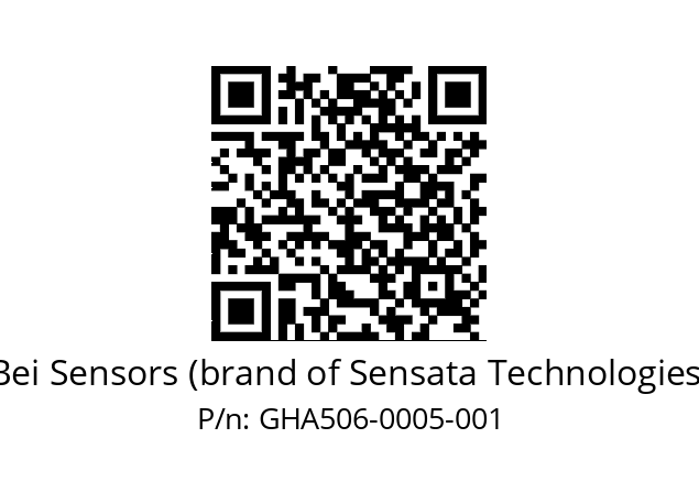  GHA5_06//5G59//00005//G6R// Bei Sensors (brand of Sensata Technologies) GHA506-0005-001