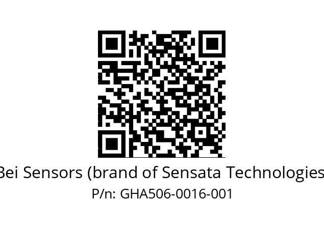  GHA5_06//5G59//00016//G6R// Bei Sensors (brand of Sensata Technologies) GHA506-0016-001