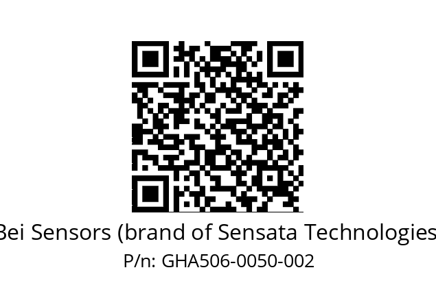  GHA5_06//5G59//00050//G3R020// Bei Sensors (brand of Sensata Technologies) GHA506-0050-002