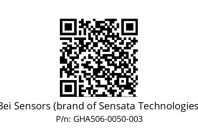  GHA5_06//5G57//00050//G6R// Bei Sensors (brand of Sensata Technologies) GHA506-0050-003