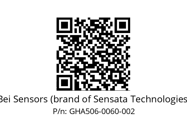  GHA5_06//2G29//00060//G6R// Bei Sensors (brand of Sensata Technologies) GHA506-0060-002