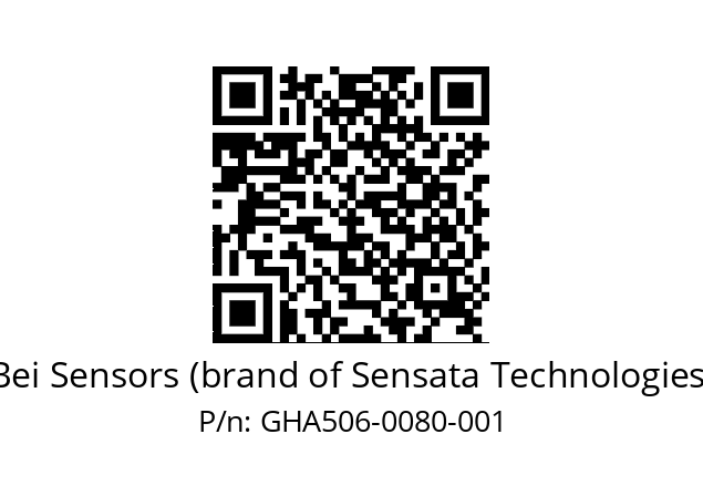  GHA5_06//5G59//00080//G6R// Bei Sensors (brand of Sensata Technologies) GHA506-0080-001