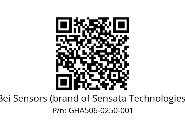  GHA5_06//5G59//00250//G6R// Bei Sensors (brand of Sensata Technologies) GHA506-0250-001