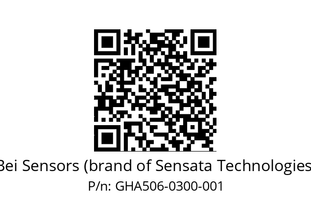  GHA5_06//5G59//00300//G6R// Bei Sensors (brand of Sensata Technologies) GHA506-0300-001