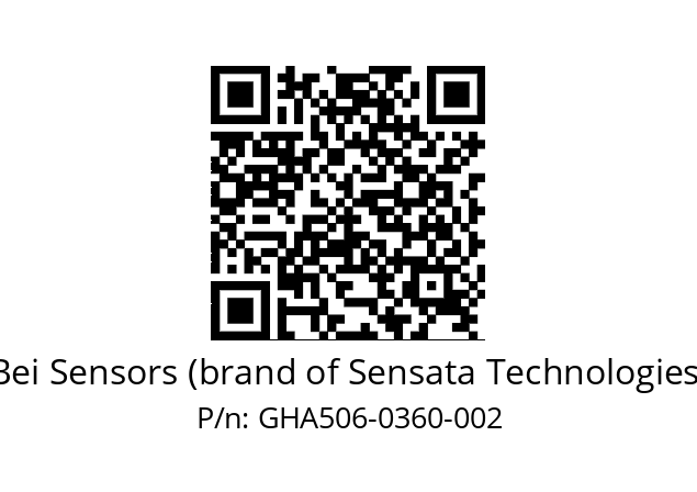  GHA5_06//5G59//00360//G3R020// Bei Sensors (brand of Sensata Technologies) GHA506-0360-002