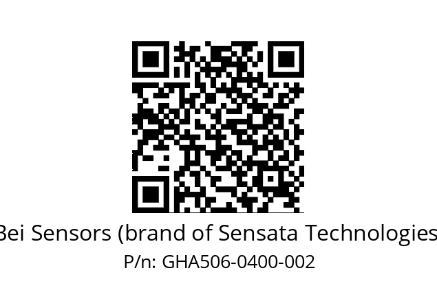  GHA5_06//2G27//00400//G6A// Bei Sensors (brand of Sensata Technologies) GHA506-0400-002