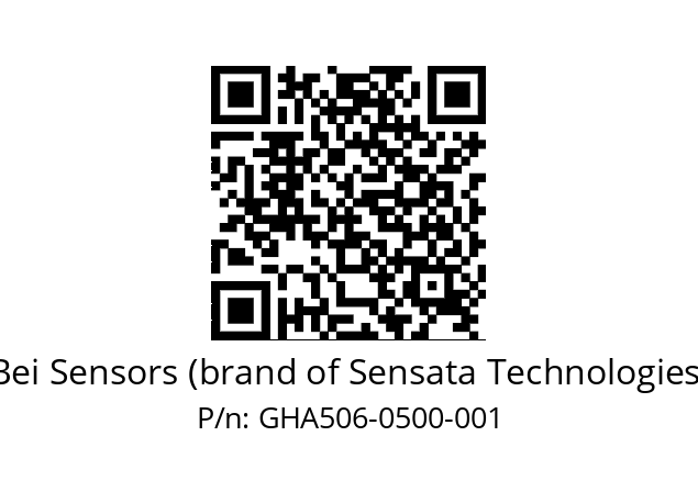  GHA5_06//5G59//00500//G6R// Bei Sensors (brand of Sensata Technologies) GHA506-0500-001