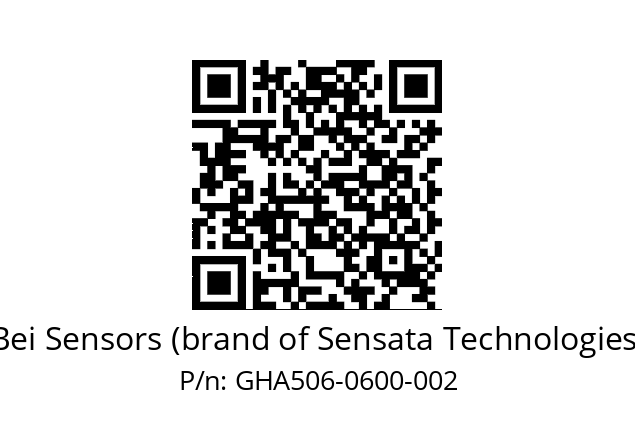  GHA5_06//2G29//00600//G6R// Bei Sensors (brand of Sensata Technologies) GHA506-0600-002