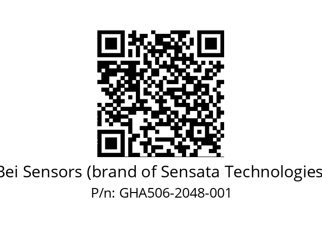  GHA5_06//2G29//02048//G6R// Bei Sensors (brand of Sensata Technologies) GHA506-2048-001