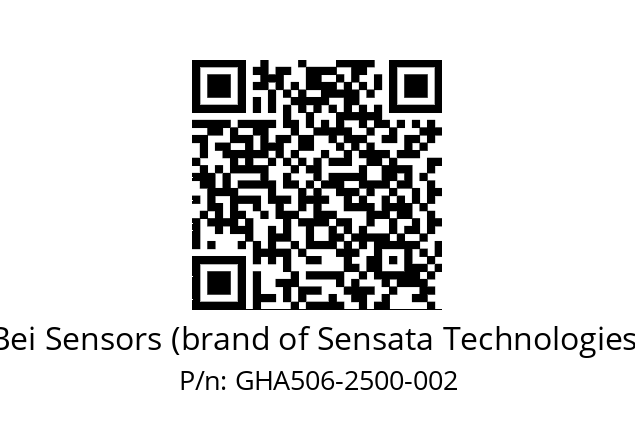  GHA5_06//2G29//02500//G3A020// Bei Sensors (brand of Sensata Technologies) GHA506-2500-002