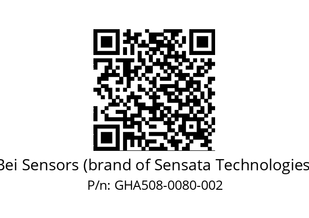  GHA5_08//5G57//00080//G3A020// Bei Sensors (brand of Sensata Technologies) GHA508-0080-002