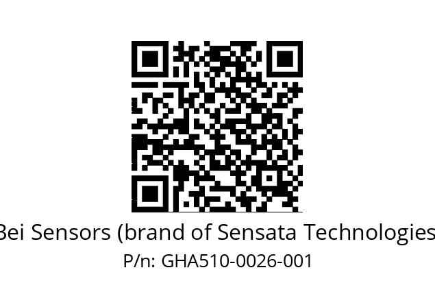  GHA5_10//5G59//00026//G6R// Bei Sensors (brand of Sensata Technologies) GHA510-0026-001