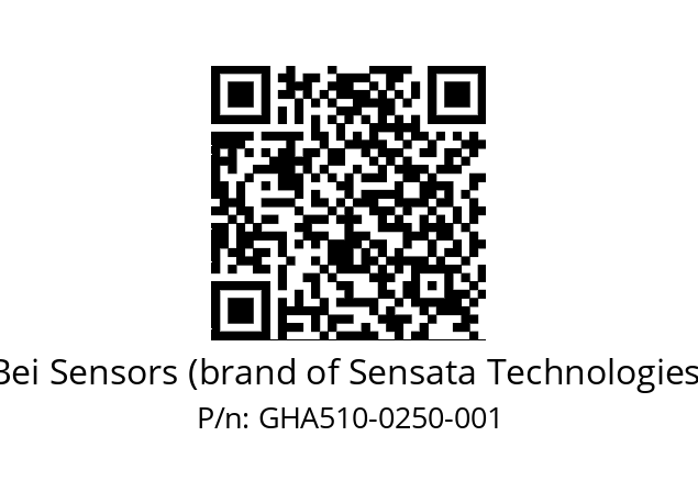  GHA5_10//5G59//00250//G6R// Bei Sensors (brand of Sensata Technologies) GHA510-0250-001