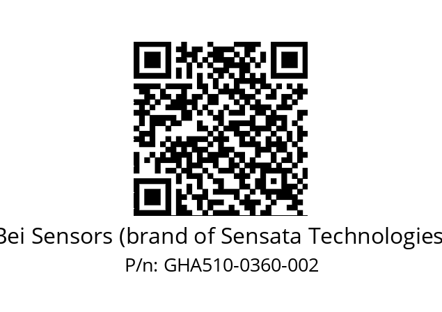  GHA5_10//5G59//00360//G3A020// Bei Sensors (brand of Sensata Technologies) GHA510-0360-002