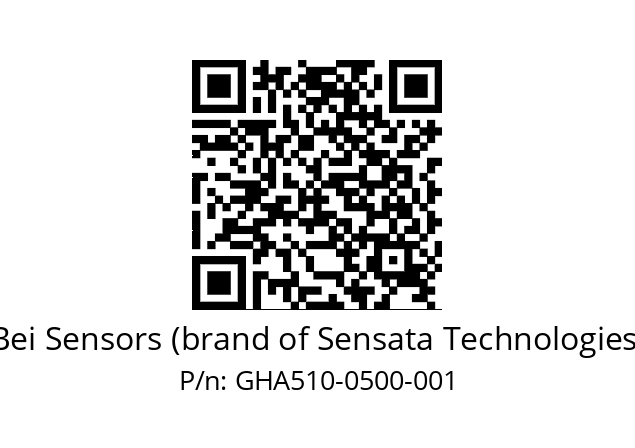  GHA5_10//5G59//00500//G6R// Bei Sensors (brand of Sensata Technologies) GHA510-0500-001