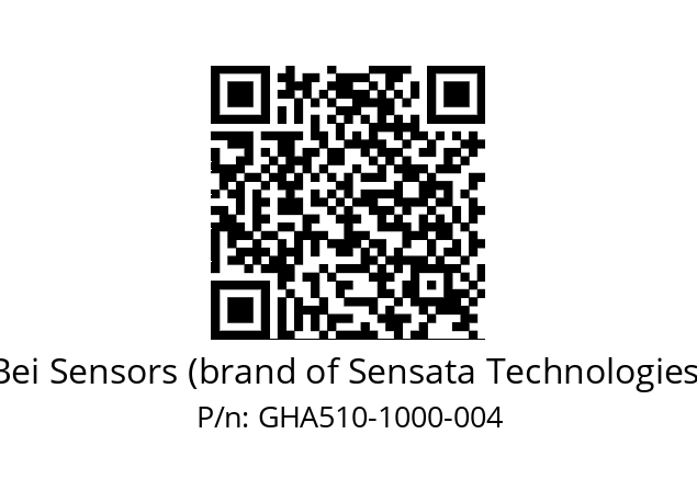  GHA5_10//2G29//01000//G3R020// Bei Sensors (brand of Sensata Technologies) GHA510-1000-004