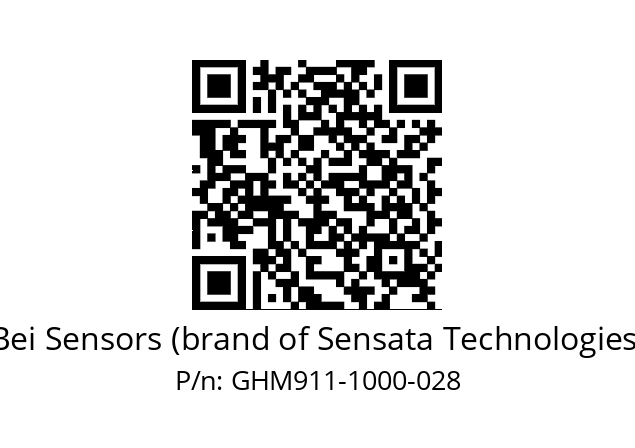  GHM9_11//PG59//01000//GBR//--07-- Bei Sensors (brand of Sensata Technologies) GHM911-1000-028