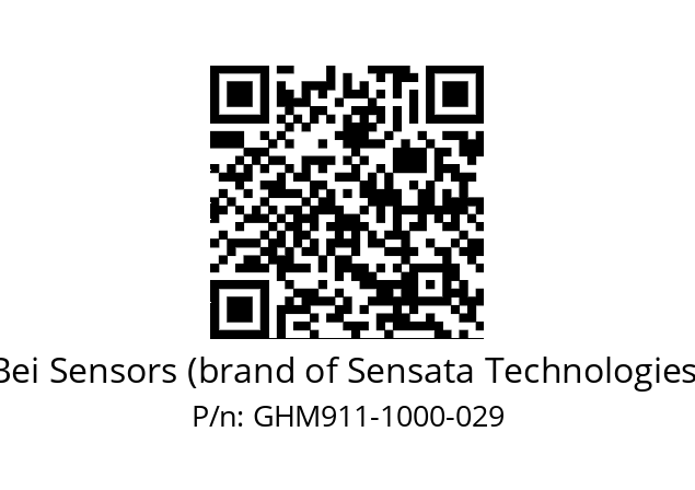  GHM9_11//2G29//01000//GTR//C007-- Bei Sensors (brand of Sensata Technologies) GHM911-1000-029