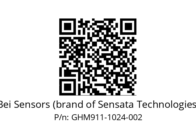  GHM9_11//5G59//01024//G6R//--07-- Bei Sensors (brand of Sensata Technologies) GHM911-1024-002