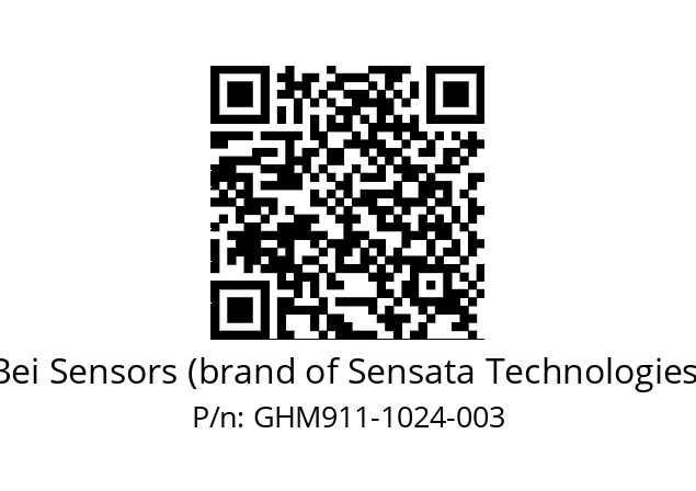  GHM9_11//5GT9//01024//G6R//--07-- Bei Sensors (brand of Sensata Technologies) GHM911-1024-003