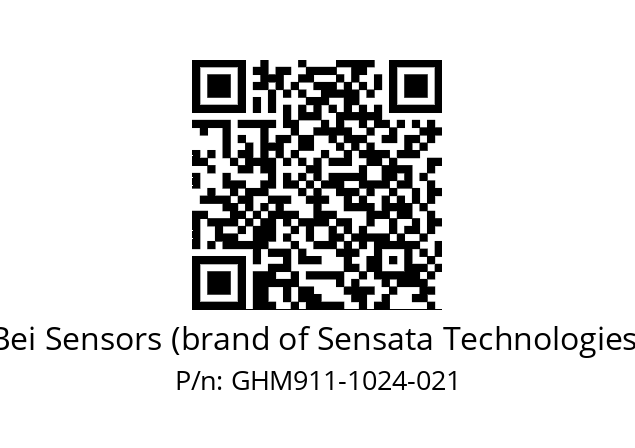  GHM9_11//5G29//01024//G6R//--07-- Bei Sensors (brand of Sensata Technologies) GHM911-1024-021