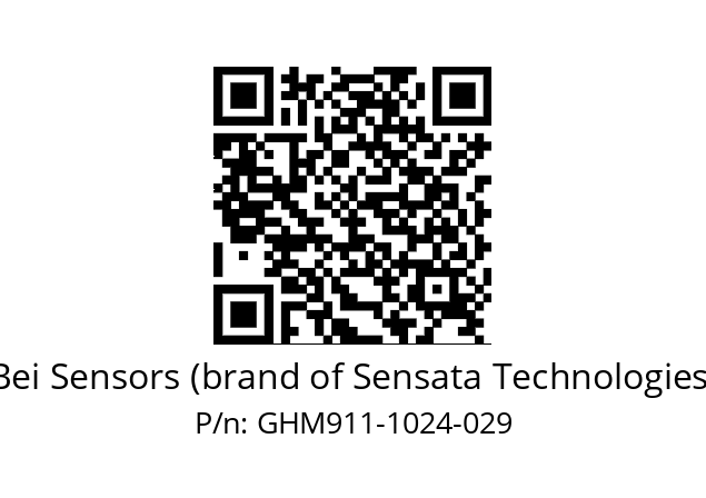  GHM9_11//5G59//01024//G5A//--07-- Bei Sensors (brand of Sensata Technologies) GHM911-1024-029