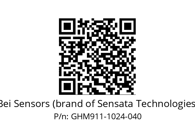  GHM9_11//5G59//01024//GPR020//--07-- Bei Sensors (brand of Sensata Technologies) GHM911-1024-040