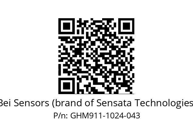  GHM9_11//5G59//01024//GTR//C007-- Bei Sensors (brand of Sensata Technologies) GHM911-1024-043