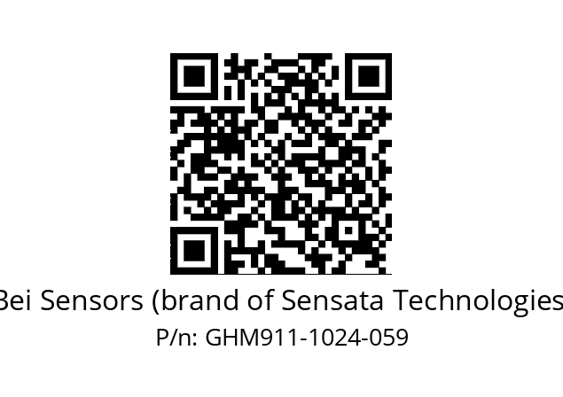  GHM9_11//PG58//01024//G6R//C007-- Bei Sensors (brand of Sensata Technologies) GHM911-1024-059