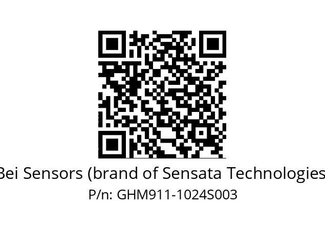   Bei Sensors (brand of Sensata Technologies) GHM911-1024S003