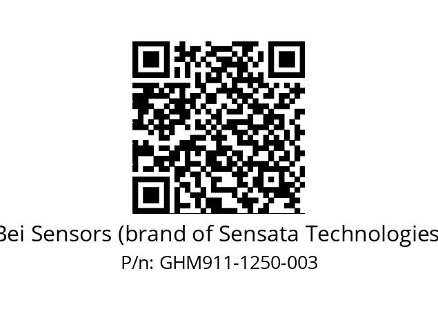  GHM9_11//5G59//01250//GBR//--07-- Bei Sensors (brand of Sensata Technologies) GHM911-1250-003