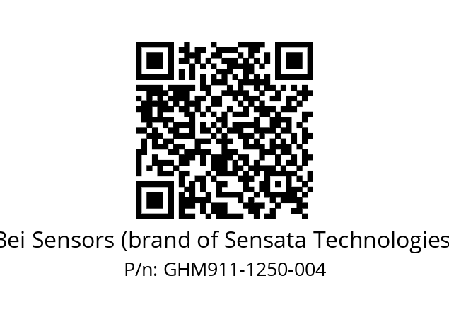  GHM9_11//5G59//01250//G3R020//--07-- Bei Sensors (brand of Sensata Technologies) GHM911-1250-004