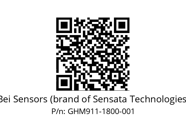  GHM9_11//2G27//01800//G6R//--07-- Bei Sensors (brand of Sensata Technologies) GHM911-1800-001