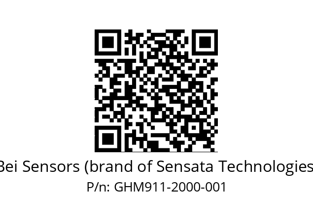  GHM9_11//5G57//02000//G6R//--07-- Bei Sensors (brand of Sensata Technologies) GHM911-2000-001